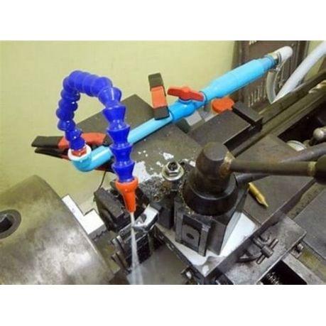 Flexible hoses for guiding coolants and oils in lathe and milling machines (2 of them)