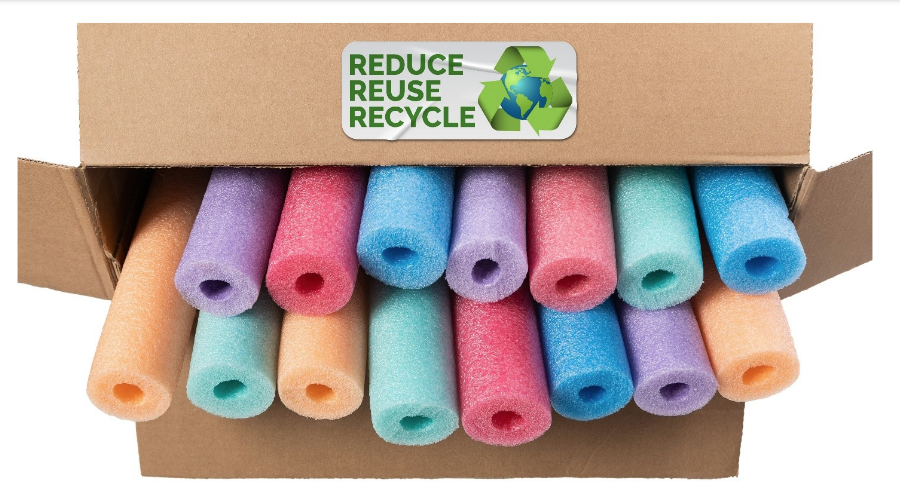 Swimming Pool Noodles - Blue / Green - 6 years 5 Pack