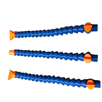 Flexible hoses for guiding coolants and oils in lathe and milling machines (2 of them)