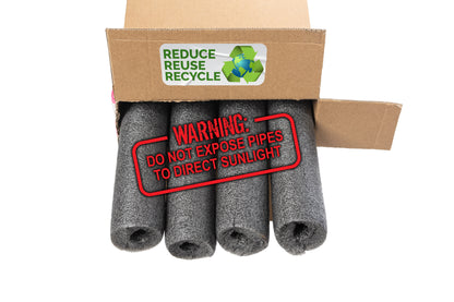Insulation for Copper and Steel Plumbing Pipes with Zip