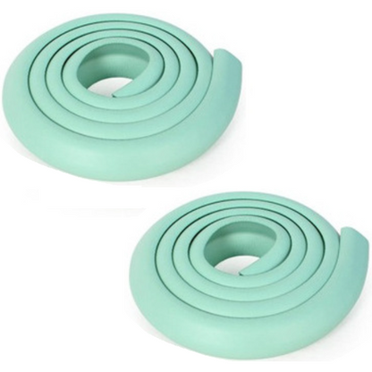 U-Shape Furniture Table Edge Protectors Foam Baby Safety Bumper Guard 2x2M - Cyan
